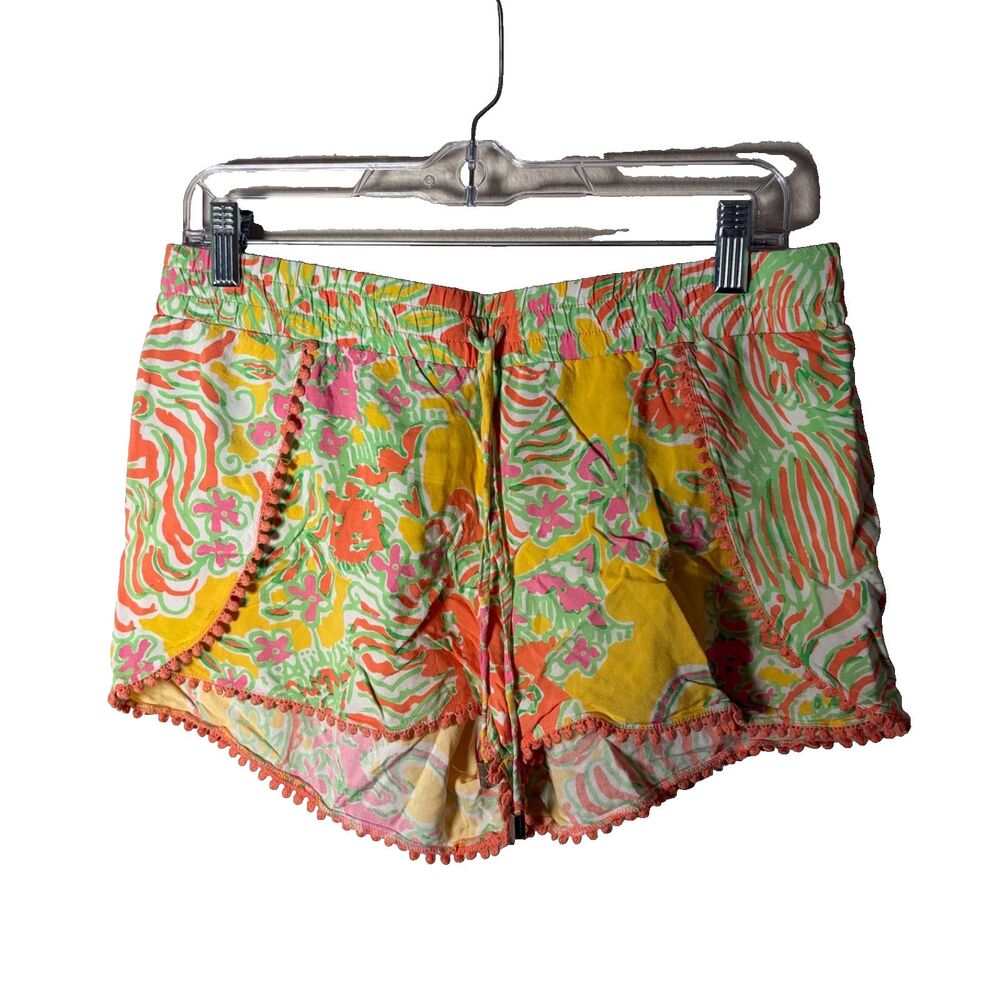 Lilly Pulitzer x Target Shorts Women's Medium Colorful Tassel Boho Lounge